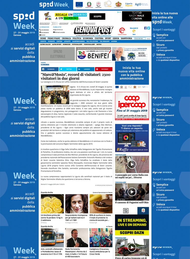 "Mare&Mosto", record di visitatori: 2500 visitatori in due giorni