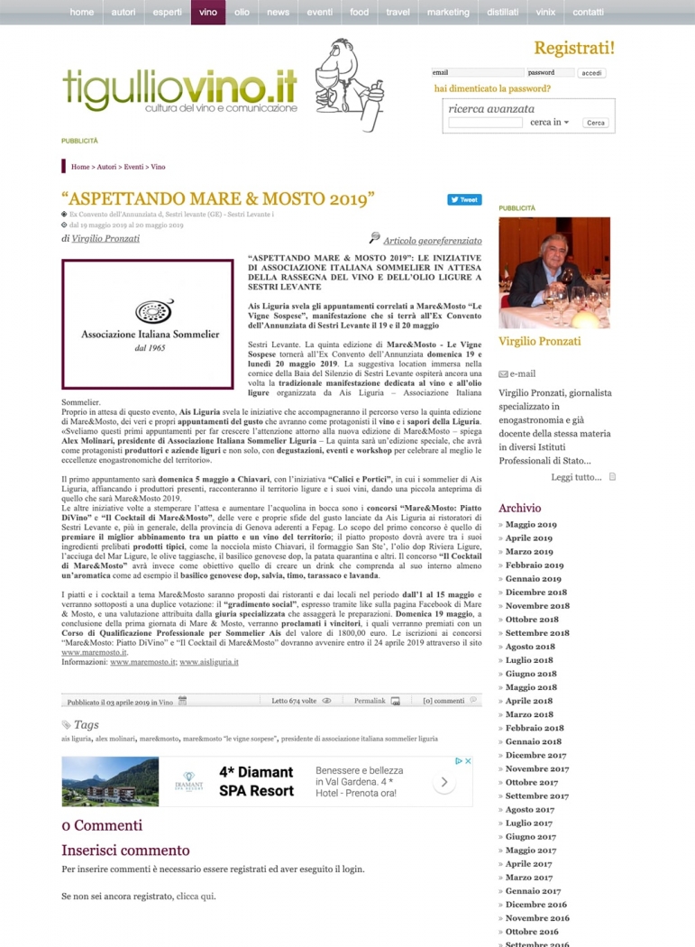 Aspettando Mare&Mosto 2019
