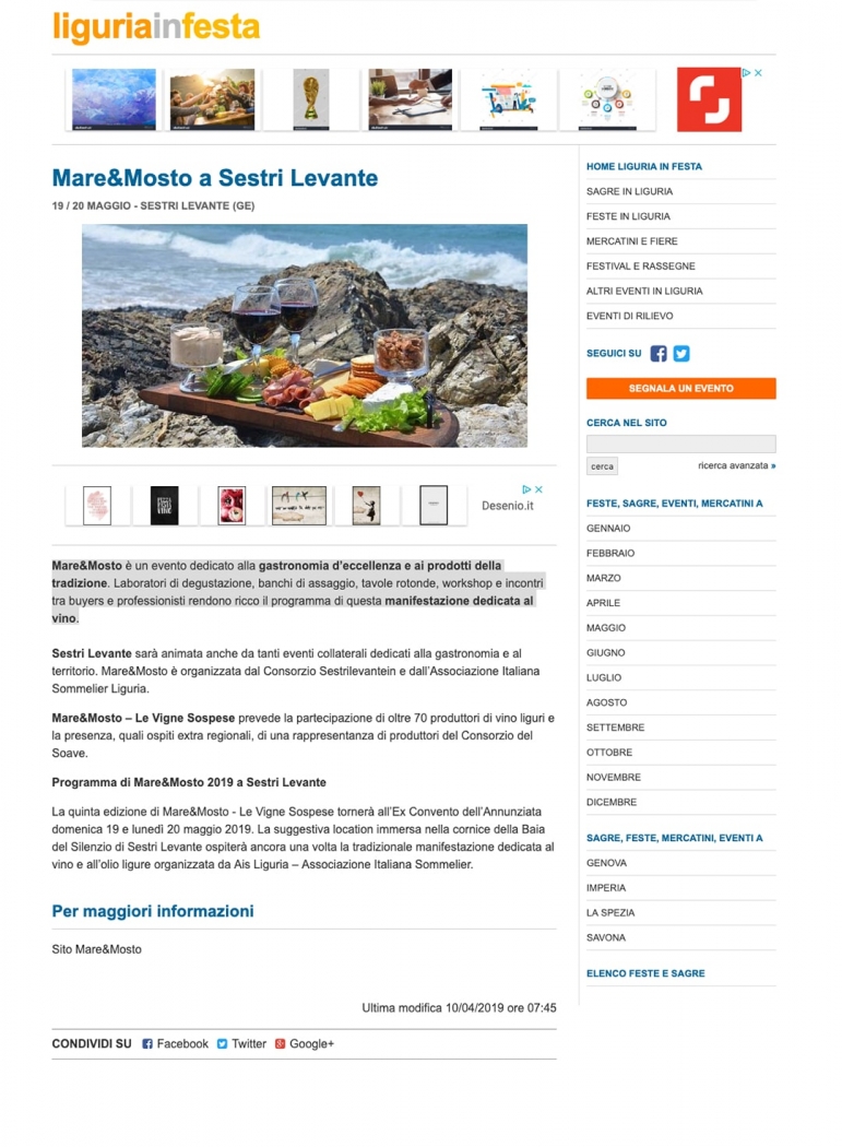 Mare&Mosto a Sestri Levante