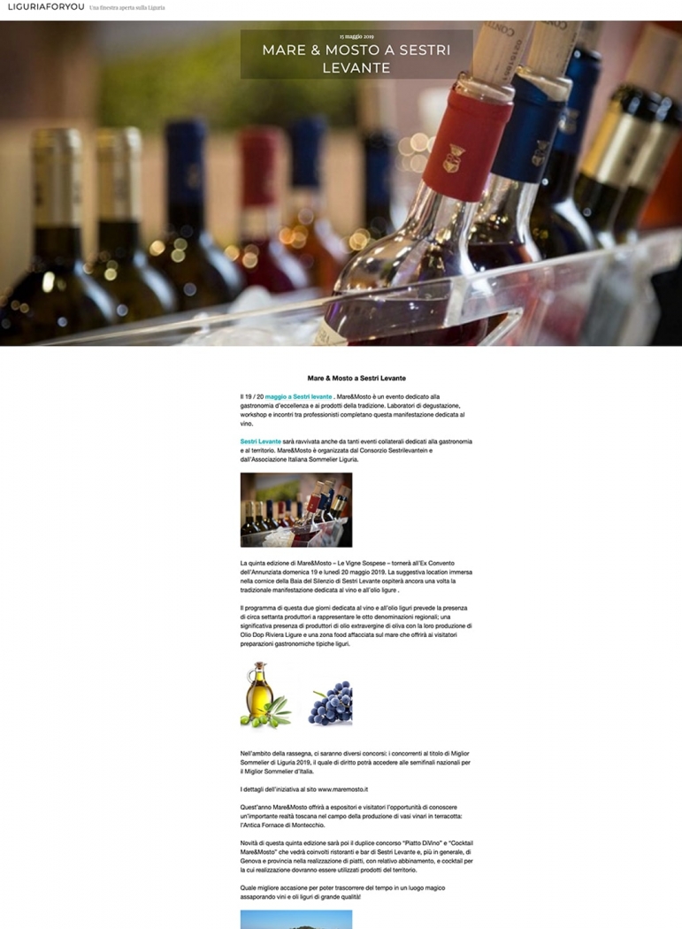 Mare&Mosto a Sestri Levante