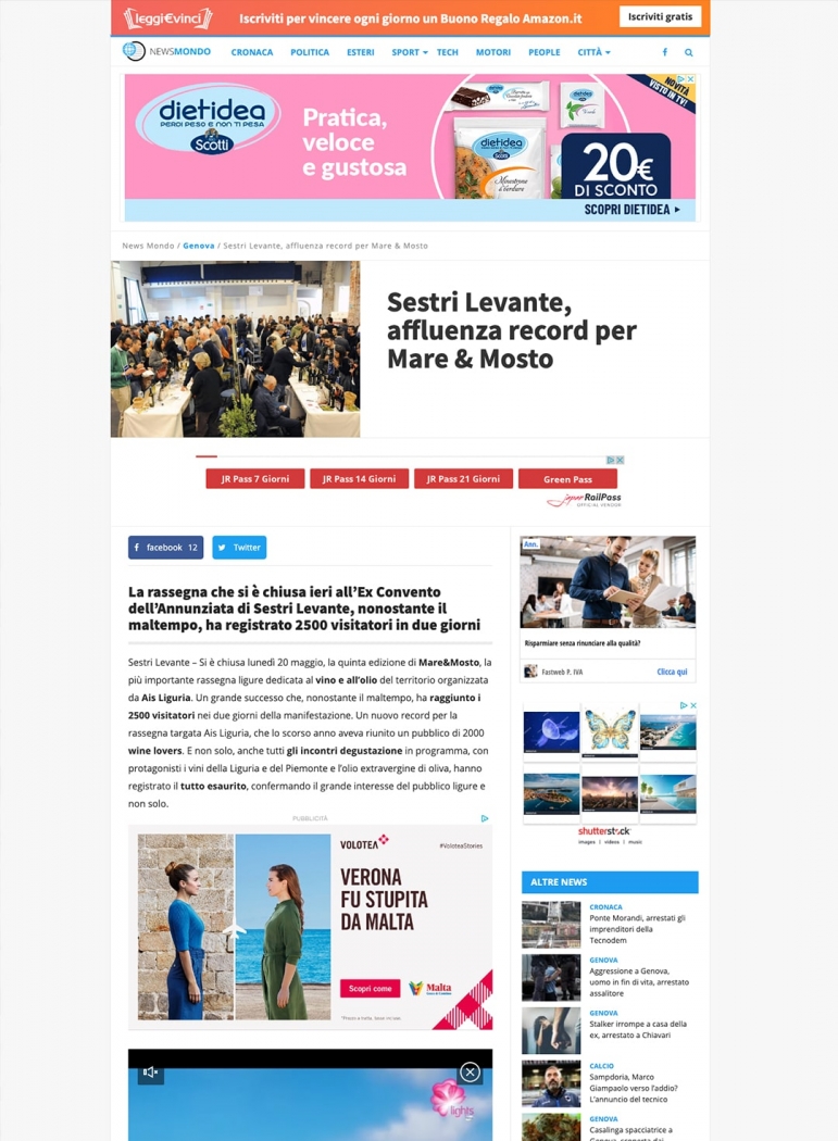 Sestri Levante, affluenza record per Mare & Mosto