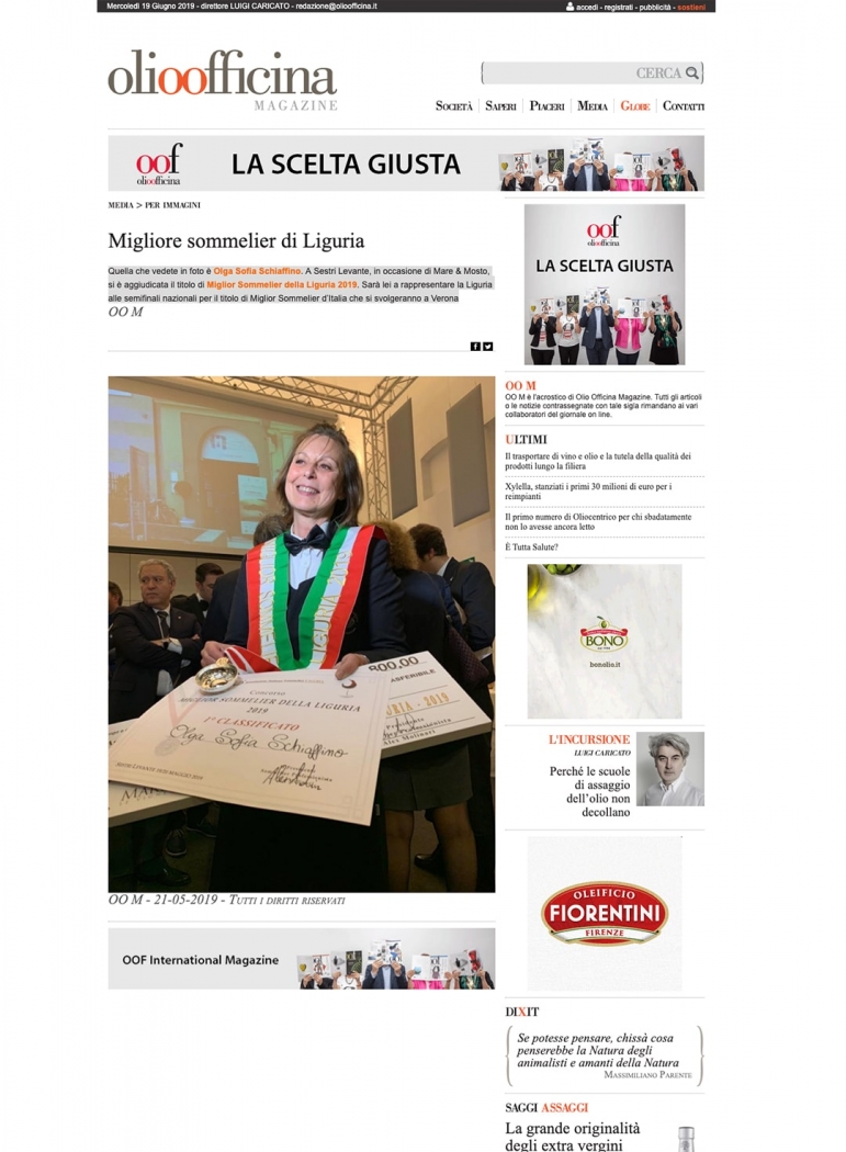 Migliore sommelier di Liguria